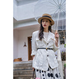 Dodobye Black And White Polka Dot Long Skirt