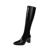 Dodobye Women Mid Calf Boots Female Zip Sexy Black Long Boots Woman Thin Heel Ladies Pointed Toe Party Boots Autumn Shoes Botas De Mujer