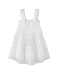 Dodobye Angel Frill Shiny Flare Dress