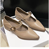 Dodobye 2024 New Style Fashionable Comfortable Elegant Toe Shoes Women's Sweet Cool Mary Jane Shoes Evening Night Versatile Scoop Shoes