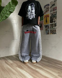 thanksgiving outfit Dodobye Y2K Harajuku Streetwear American Hip-hop Retro Striped Sweatpants Punk Style Letters Anime Print Baggy Straight Wide Leg Pants