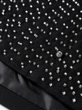 Dodobye Rhinestone Shining Blazer Coat Shorts Sets Women Button Up Turn-down Collar Loose Jacket Top Short Pants Suits 2 Pieces Fashion