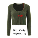 christmas outfit Dodobye Autumn Sexy Mohair Cardigan Women Fashion Vintage Knit Cropped Sweaters Casual Long Sleeve Button Up Crochet Top