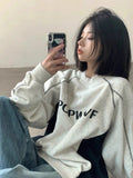 christmas outfit Dodobye Korean college style round neck sweatshirt for women INS Korean style loose top trendy k pop clothes winter clothes women