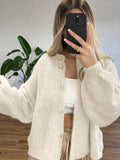 Black Friday Dodobye Retro Knitted Single Breasted Cardigan Women Casual Loose Solid O-neck Long Sleeve Sweaters Female Autumn Chic Simple Knitwear