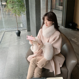 thanksgiving outfit Dodobye 2024 Autumn/Winter New Year Fox Fur Double-Sided Sheepskin Overcoat Women's Sheep Woolen Leather Jacket