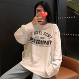 christmas outfit Dodobye Long-sleeved T-shirt for female students Korean style loose and trendy BF2025 new large size versatile ins top sweatshirt thin