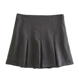 thanksgiving outfit Dodobye 2024 Spring Summer Women Casual Tierred Mini Skirts Fashion Vintage Solid High Wasit Ruffles Pleated Sexy Shorts Skirts