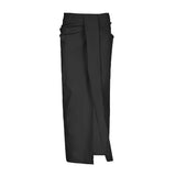 Dodobye E-girl Gothic Ins Irregular Cross Waist Loose and Slimming Wide Leg Pants Spring Hanging Casual Skirt Cargo Pants Women