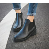 Dodobye 2025   Short Boots Low Heel Spring and Autumn New Fashion Small Leather Shoes Round Head Botas Femininas