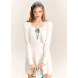 Dodobye Ballet Core Knit Cardigan And Strap Dress