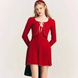 Dodobye Ballet Core Knit Cardigan And Strap Dress