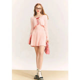 Dodobye Ballet Core Knit Cardigan And Strap Dress