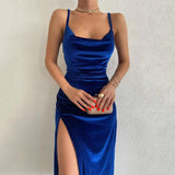 Dodobye Style Women's 2024 New Spring Fashion Sexy Slim Split Strap Dress Women