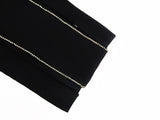 Dodobye 2023 Super Hot Summer Women's Wear Black Rhinestone Hollow Strap Long Dress