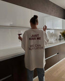 Back To School Dodobye American Style Retro White Letter Printed Short-sleeved T-shirt Women's Summer National Fashion Oversize Spice Girls Niche Half-sleeved Top