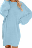 Dodobye Long Sleeve Crew Neck Plush Dress