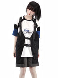 Dodobye Baseball Girl'S Docking Long Shirt &Amp; Strap Dress &Amp; T-Shirt &Amp; Vest &Amp; Half Pants