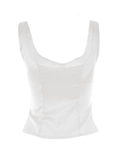 Dodobye Square Neck Button Slim Fit Tank Top