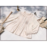 Dodobye Bisque Doll Tulle Jumper Skirt And Ruffle Blouse (Pre-Order Item: Shipped Within 30 Days)